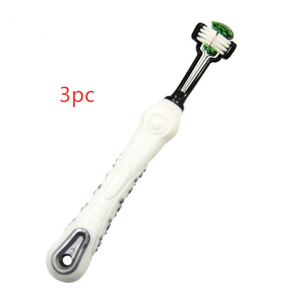 3-Sided Pet Toothbrush – Dog & Cat Teeth Cleaner | Single & 3-Pack