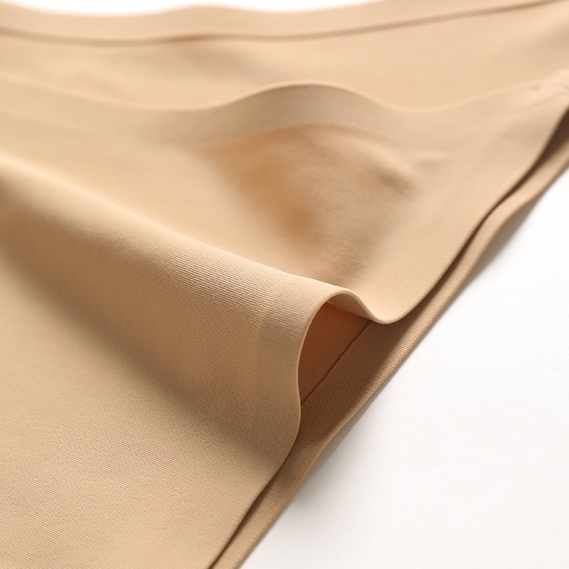 Seamless Ice Silk Sports Bra and Shorts Set | Nude | S-XL