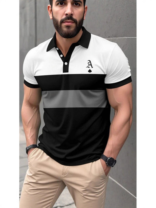 Men's 3D Print Polo Shirt – Loose Fit Short Sleeve | Sizes S–6XL