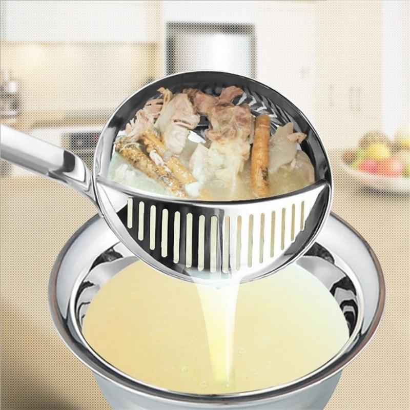 Stainless Steel Colander Ladle Spoon – Detachable Soup Spoon for Kitchen Cooking