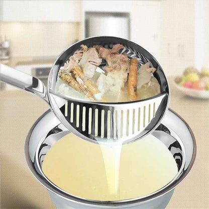 Stainless Steel Colander Ladle Spoon – Detachable Soup Spoon for Kitchen Cooking
