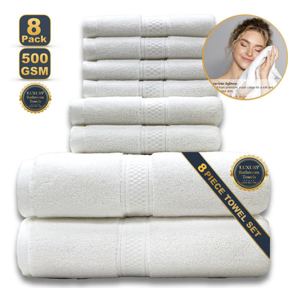 Pure Cotton Jacquard Bath Towel | Rice Grain Weave | 4 Sizes & 5 Colours
