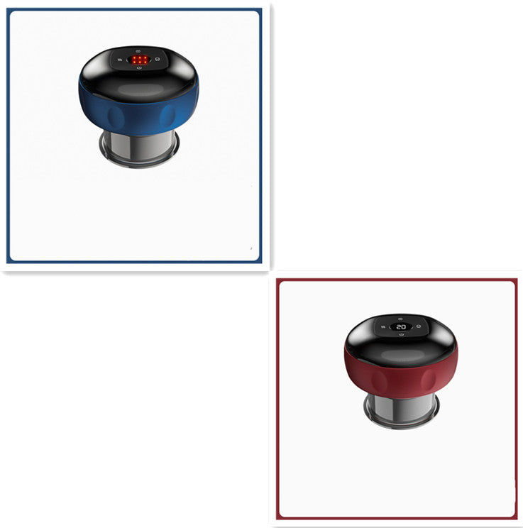 Electric Vacuum Cupping & Gua Sha Massager — Smart Breathing Therapy Device with Heat & Red Light