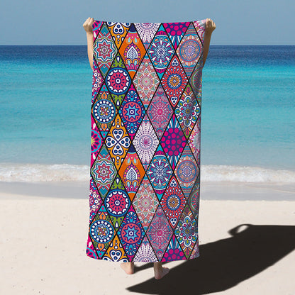 Printed Microfibre Beach Towel | Quick-Dry | 10 Bold Designs | 180×90cm