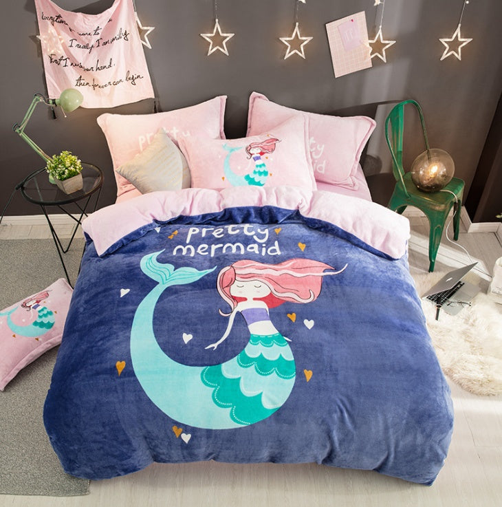 French Velvet Flannel Bedding Set | 4 Piece | 19 Prints