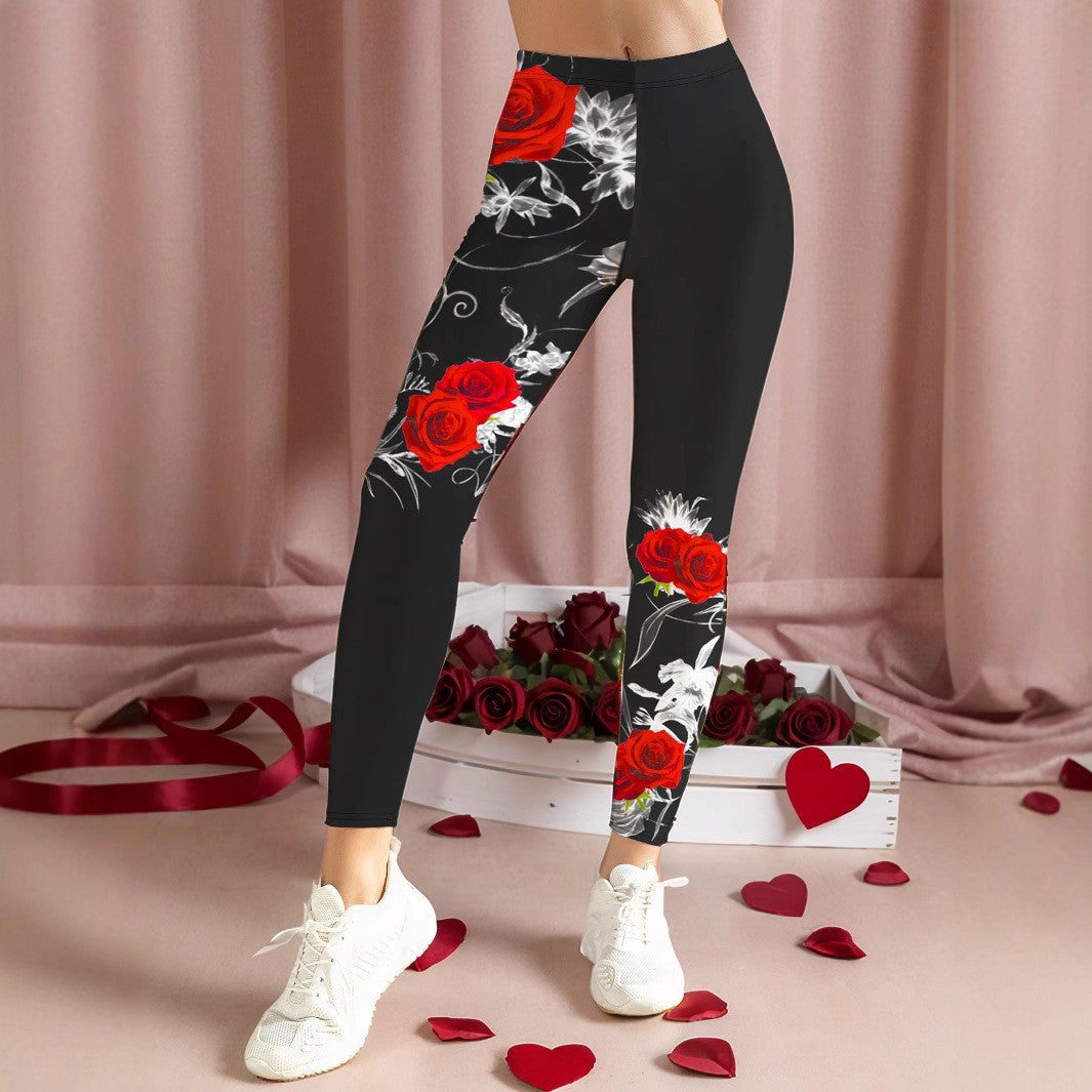 Women's Printed Cropped Leggings | High Stretch | 8 Prints | S-XL