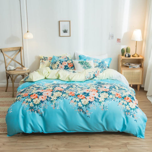 Printed Cotton Duvet Cover | Single, Double & King Sizes