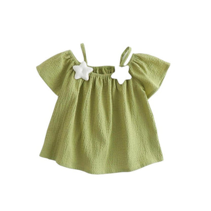 Girls' Chiffon Epaulette Short Sleeve Top – Urban Casual