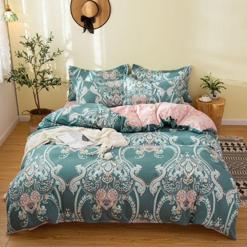 Printed Cotton Duvet Cover | Single, Double & King Sizes
