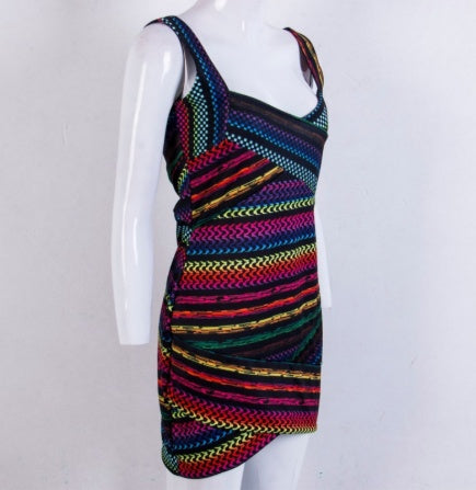 Women's Printed Short-Sleeve Midi Dress