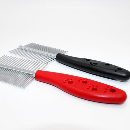 Double-Sided Pet Grooming Comb | Stainless Steel Detangling Comb for Dogs & Cats
