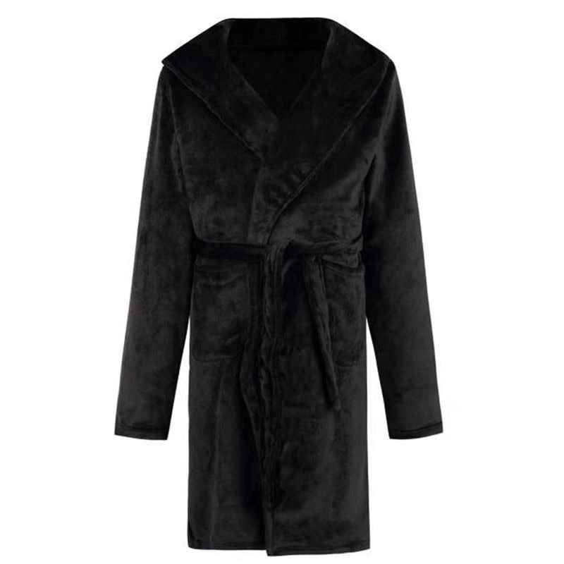 Unisex Hooded Nylon Bathrobe – Soft Double-Sided Velvet Lined Lounge Robe
