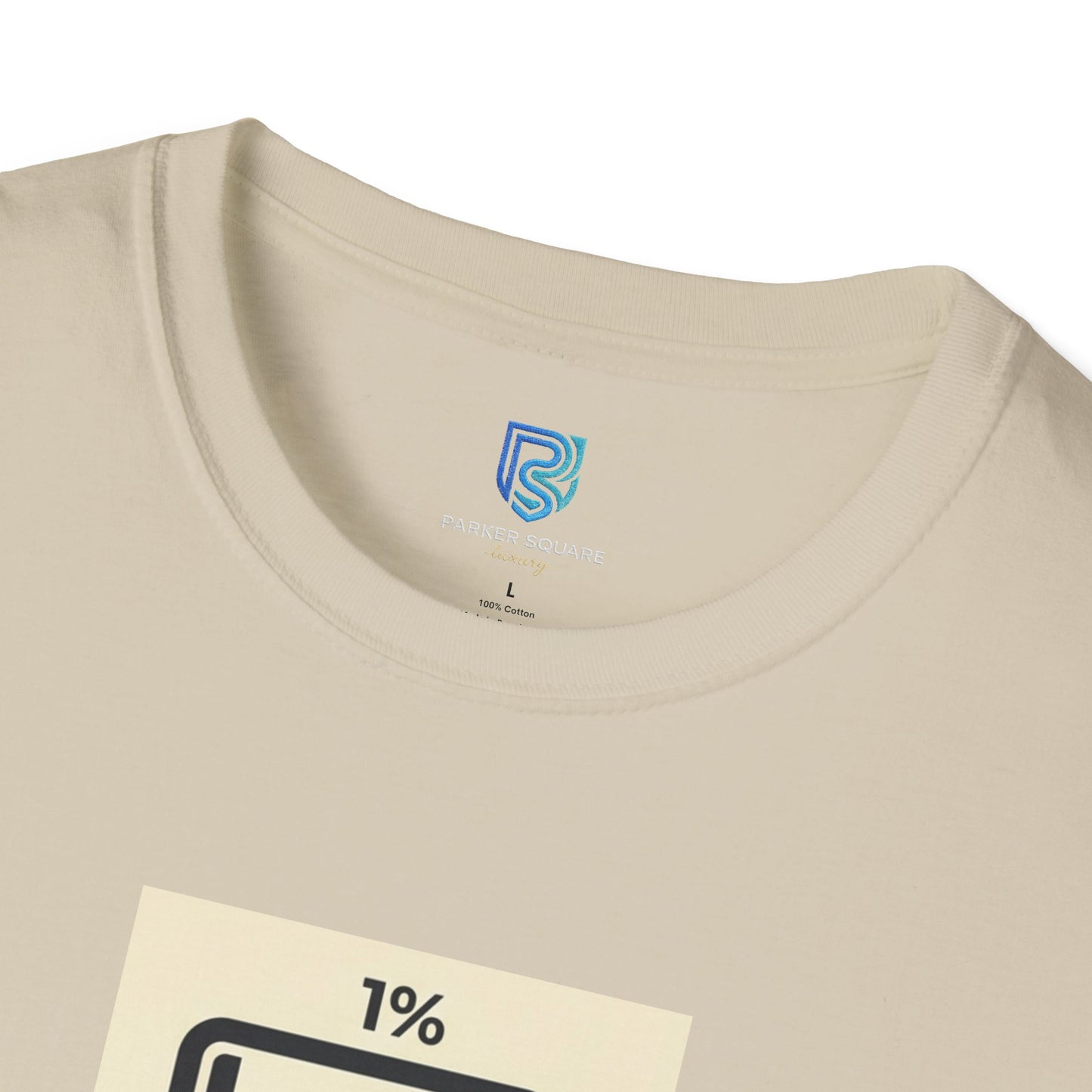 "My Social Battery Is At 1%" Low Battery Graphic Tee