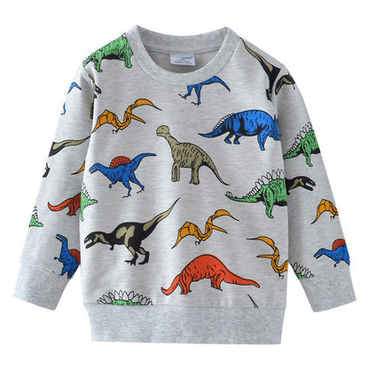 Children's Embossed Cotton Cartoon Sweatshirt | Boys & Girls | Age 2-7