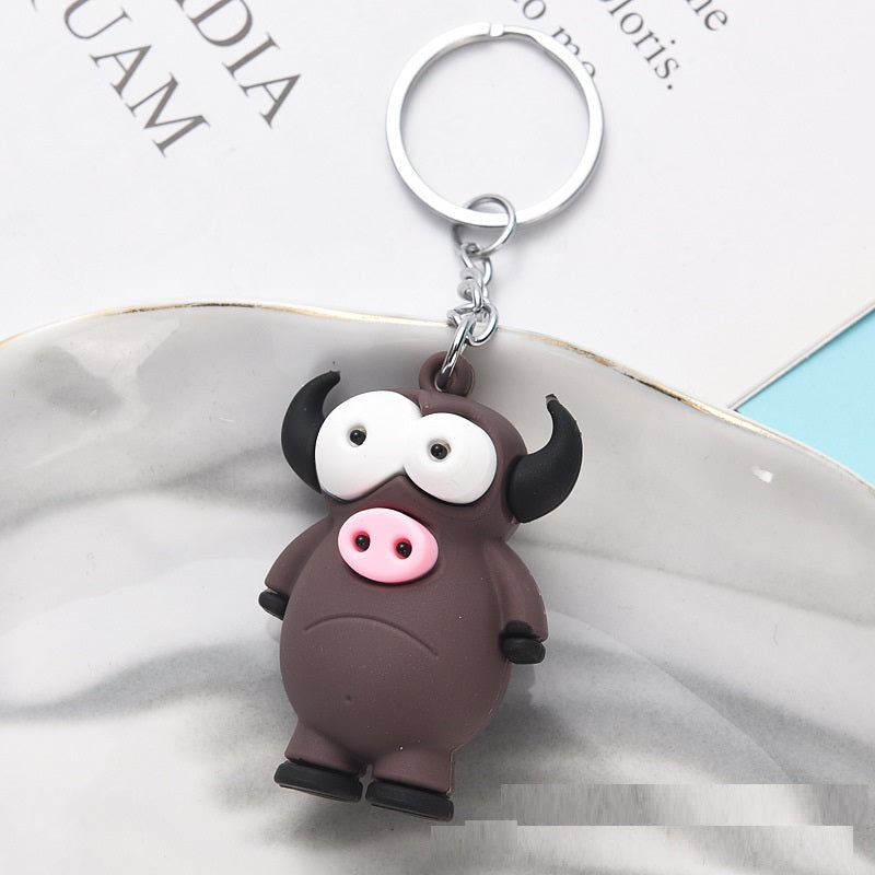 Big Eye Animal Keychain | Cute Soft PVC Charm | 8 Designs