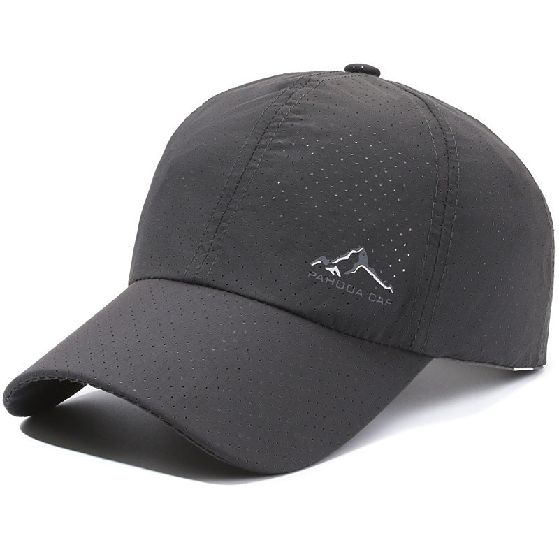 Breathable Hollow Polyester Baseball Cap - Sun Protection Unisex