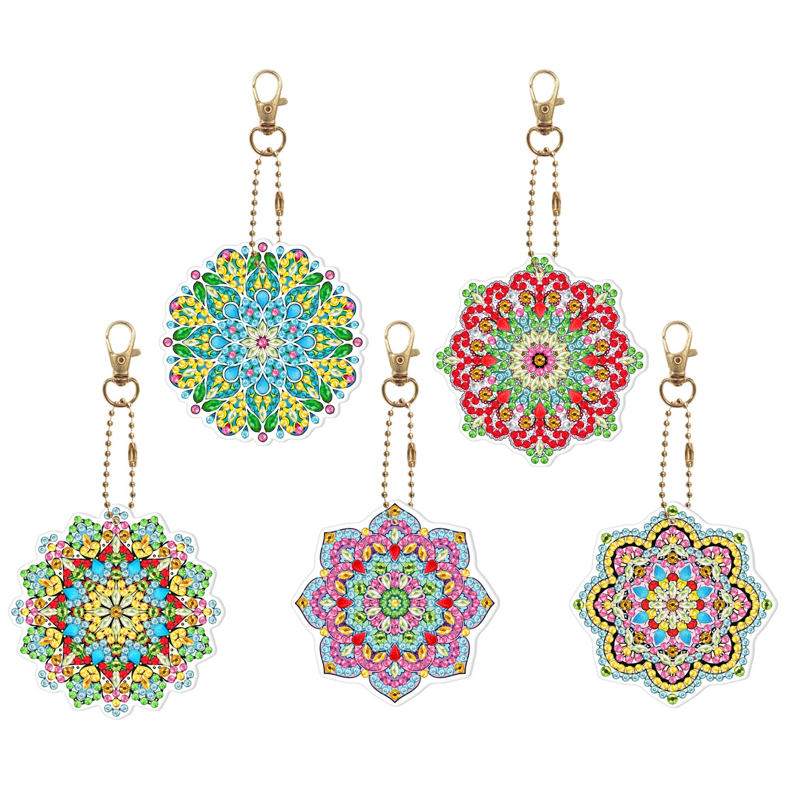 5D Diamond Painting Keychain Kit | DIY Craft Gift