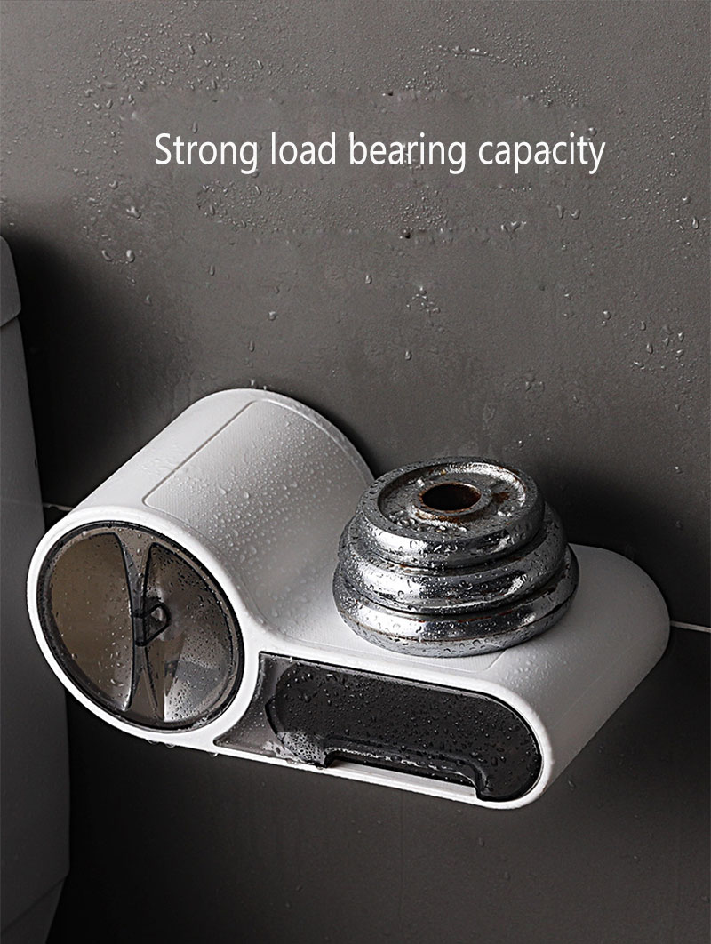No-Drill Toilet Roll Holder | Waterproof Plastic Bathroom Tissue Holder