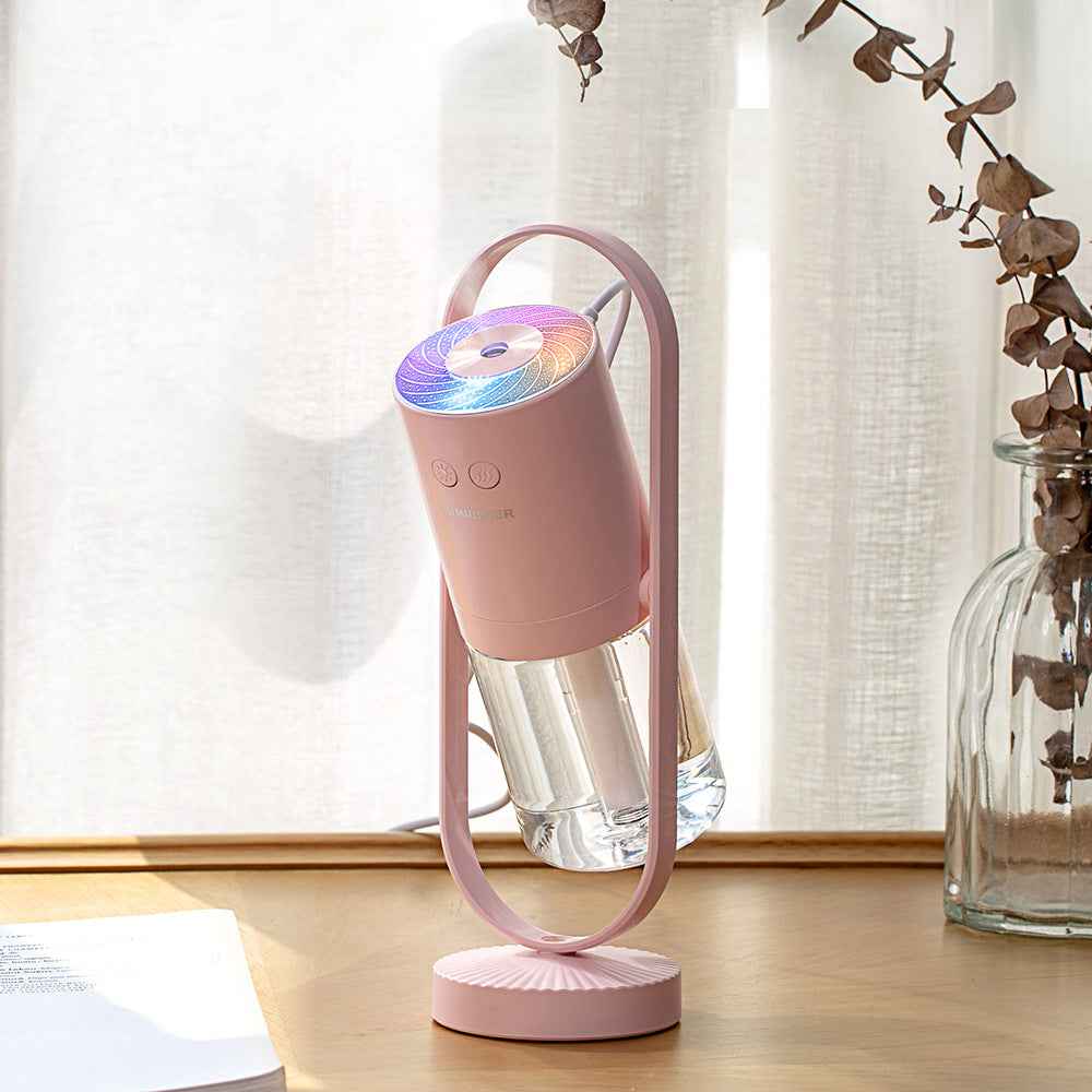 USB Air Humidifier with Projection Night Light – Portable Ultrasonic Mist Maker