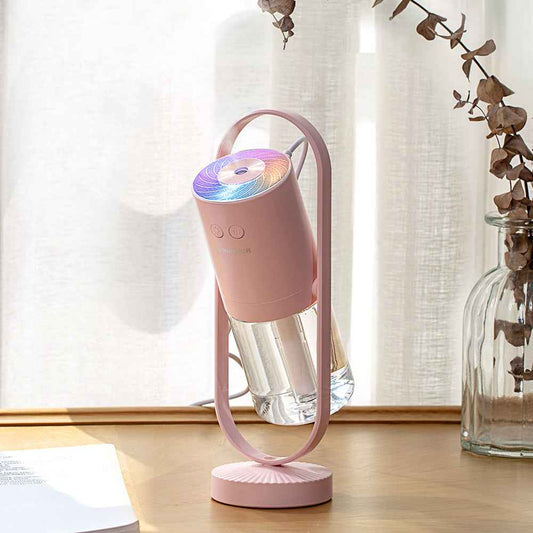 USB Air Humidifier with Projection Night Light – Portable Ultrasonic Mist Maker