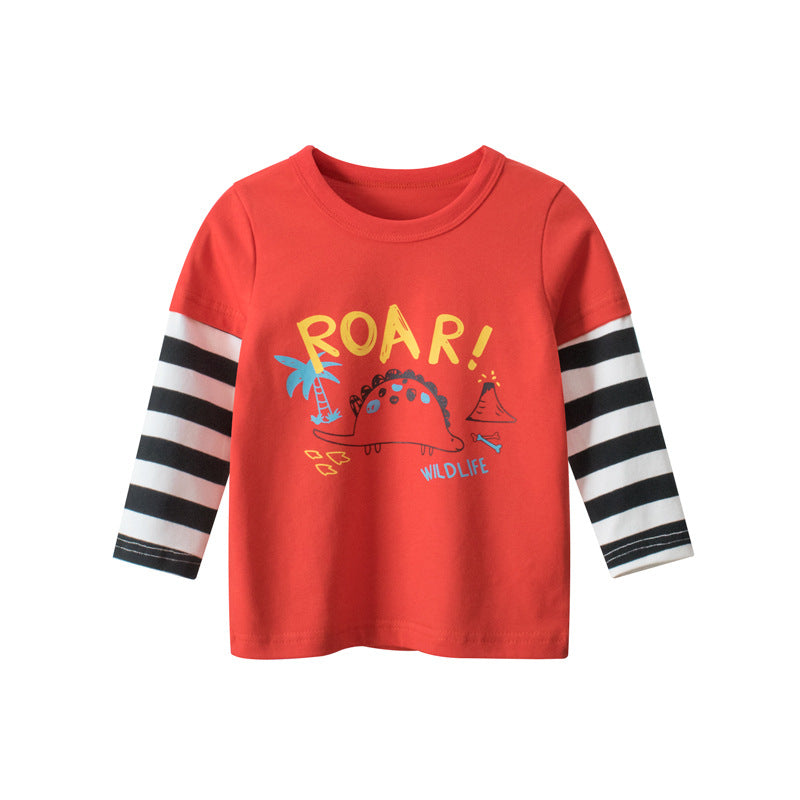 Children's Cartoon Print Long Sleeve T-Shirt | Ages 3-8