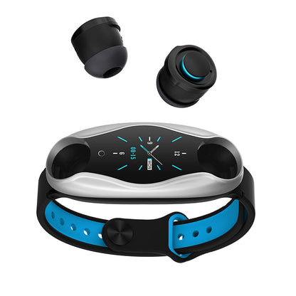2-in-1 Bluetooth Headset Smartwatch Bracelet – Step Counter & Calls