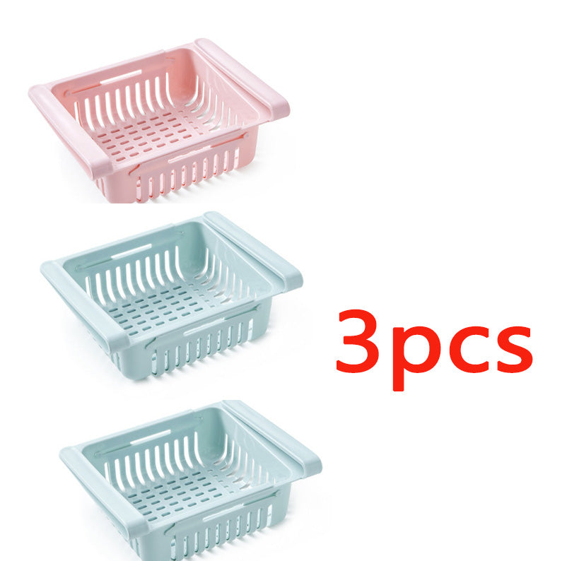 Stretchable Fridge Storage Basket Organiser