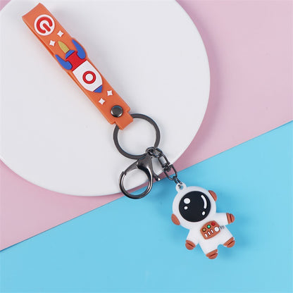 3D Silicone Cartoon Character Keychain | Astronaut, Bear & Dinosaur