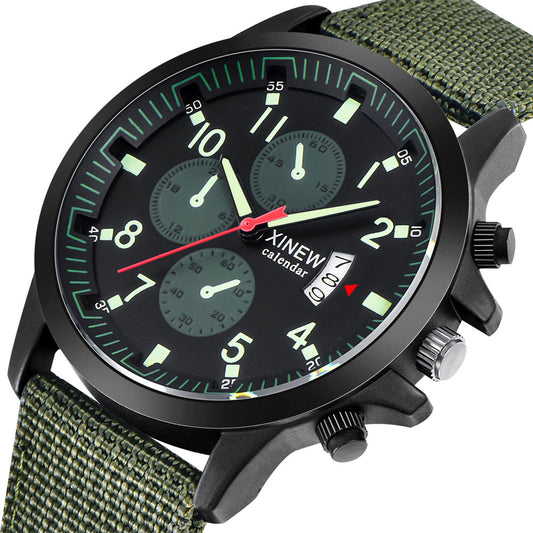Military Sports Watch with Nylon Strap
