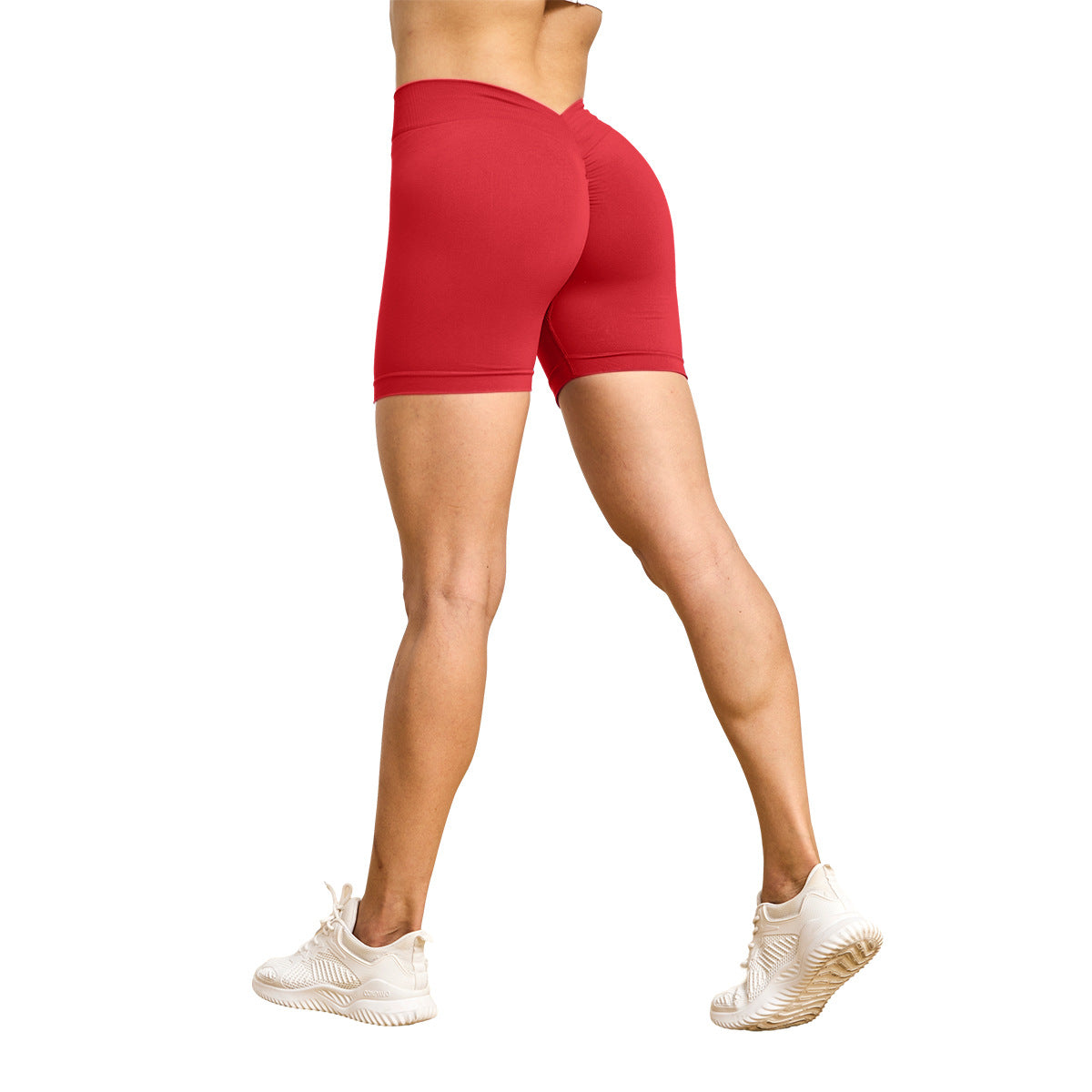 Women's Seamless Bum Lift Yoga Shorts | Back V Design | 6 Colours