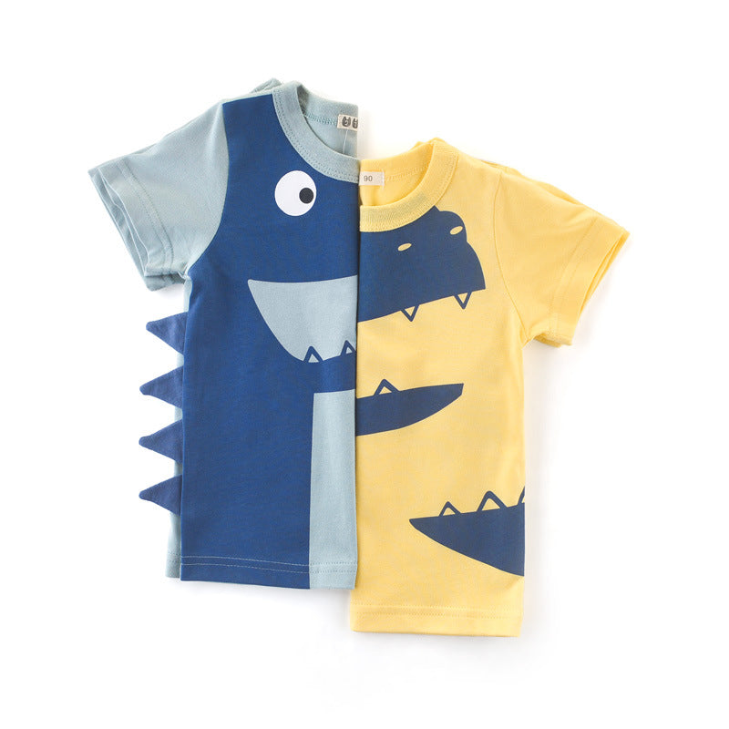 Boys' Short Sleeve Cotton T-Shirt | 100% Pure Cotton, Summer Top