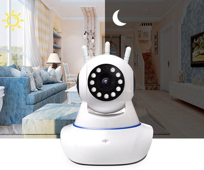Indoor WiFi Security Camera with Night Vision & Remote Monitoring