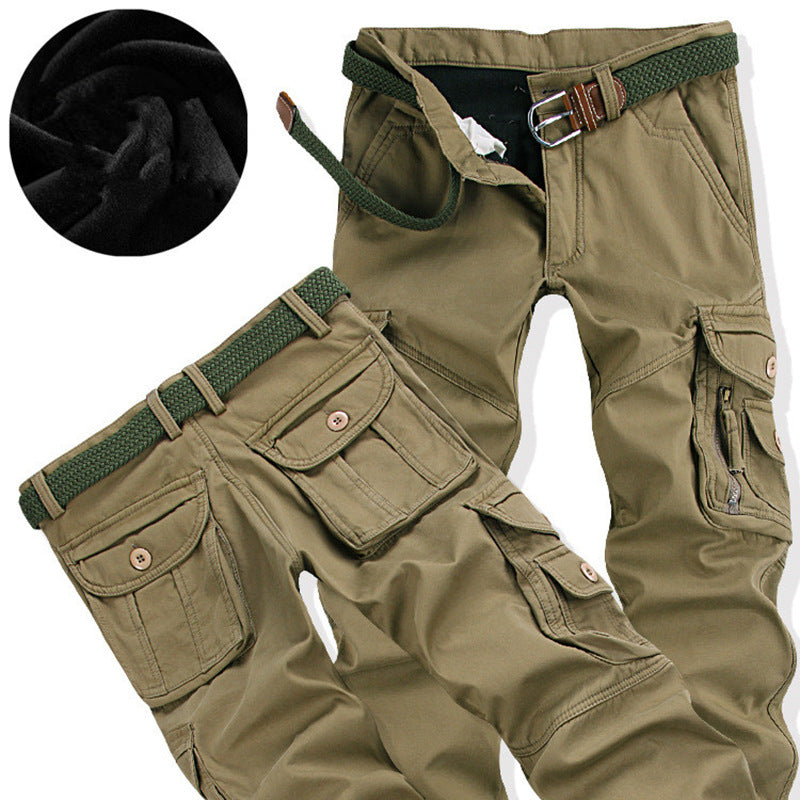 Men's Straight-Leg Cargo Work Trousers | Cotton Workwear