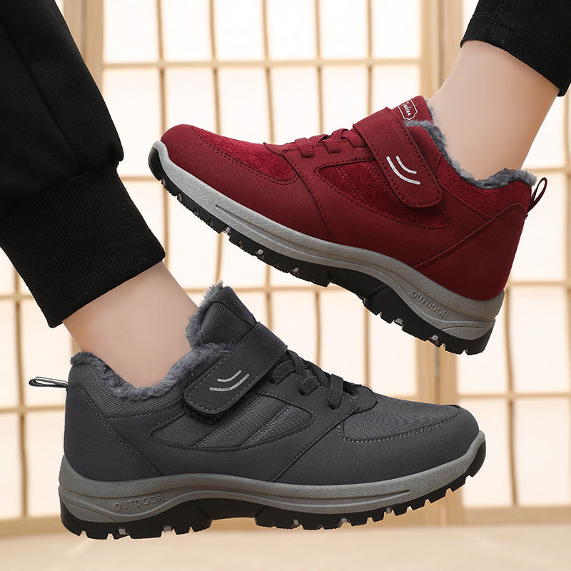 Winter Warm Cotton Boots | Men's & Women's Velcro Snow Boots