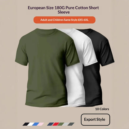 Unisex Drop Shoulder Cotton T-Shirt | XS–6XL