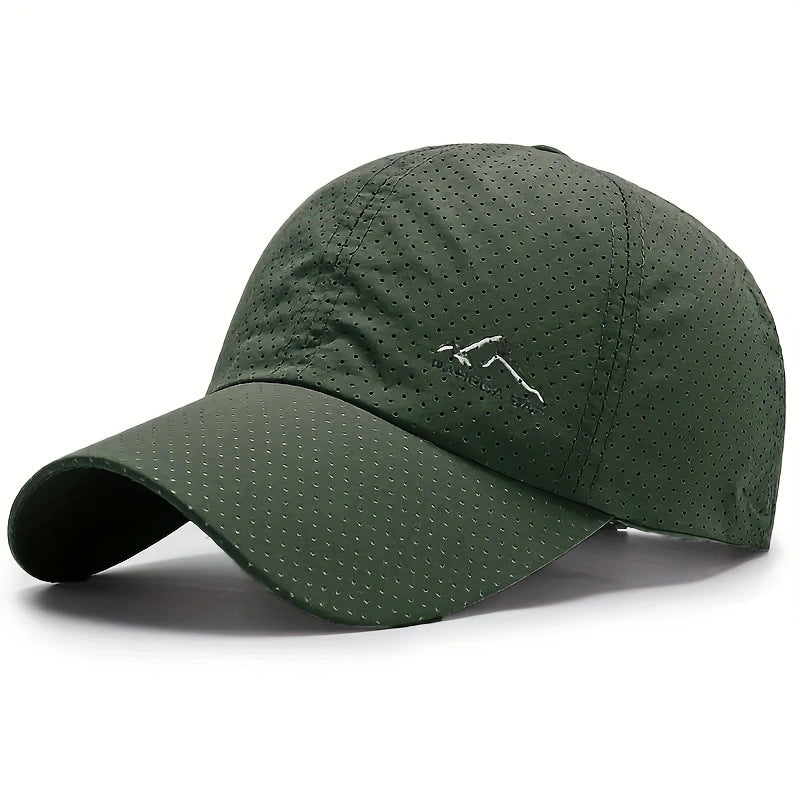 Breathable Hollow Polyester Baseball Cap - Sun Protection Unisex