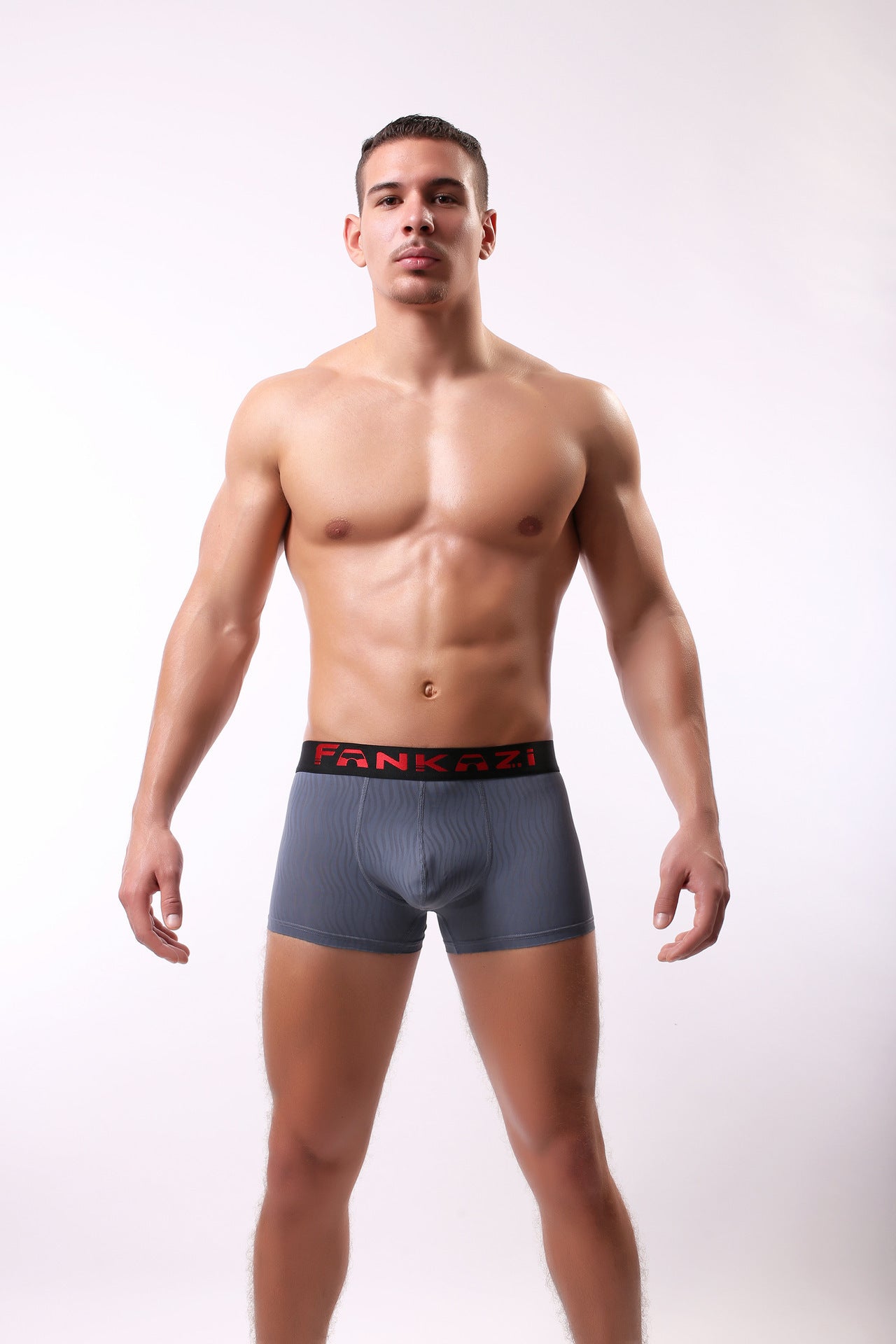 Men's Breathable Polyester Boxer Briefs Low-Rise S–XL