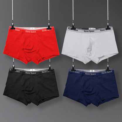 Men's Mid-Rise Cotton Boxer Briefs – U-Pouch Support