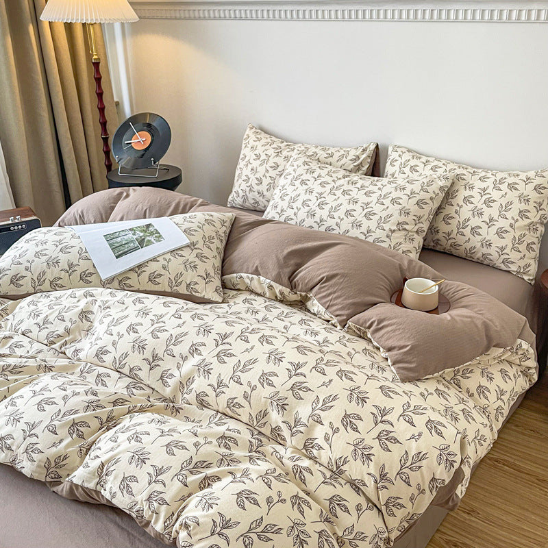 Jacquard Cotton Linen Bedding Set | 12+ Designs