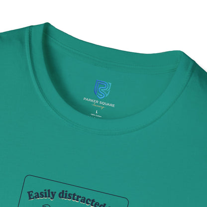 'Easily Distracted By…wait, is that a dog?' Cartoon Dog Graphic Tee