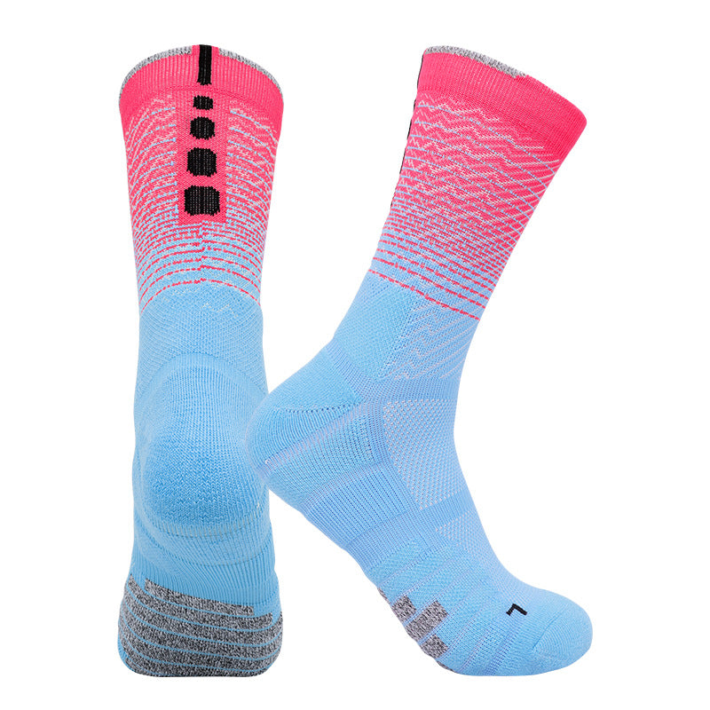 Men's Gradient Sports Socks | Quick-Dry Anti-Slip | Cycling & Running
