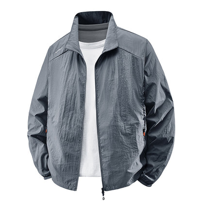 Men's Lightweight Sun-Protective Jacket | Thin Polyester Casual Coat – M to 5XL
