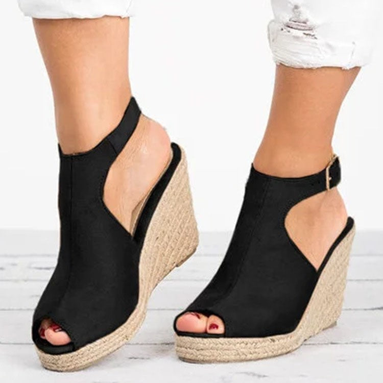 Women's Peep Toe Wedge Heel Sandals | EU 35–43