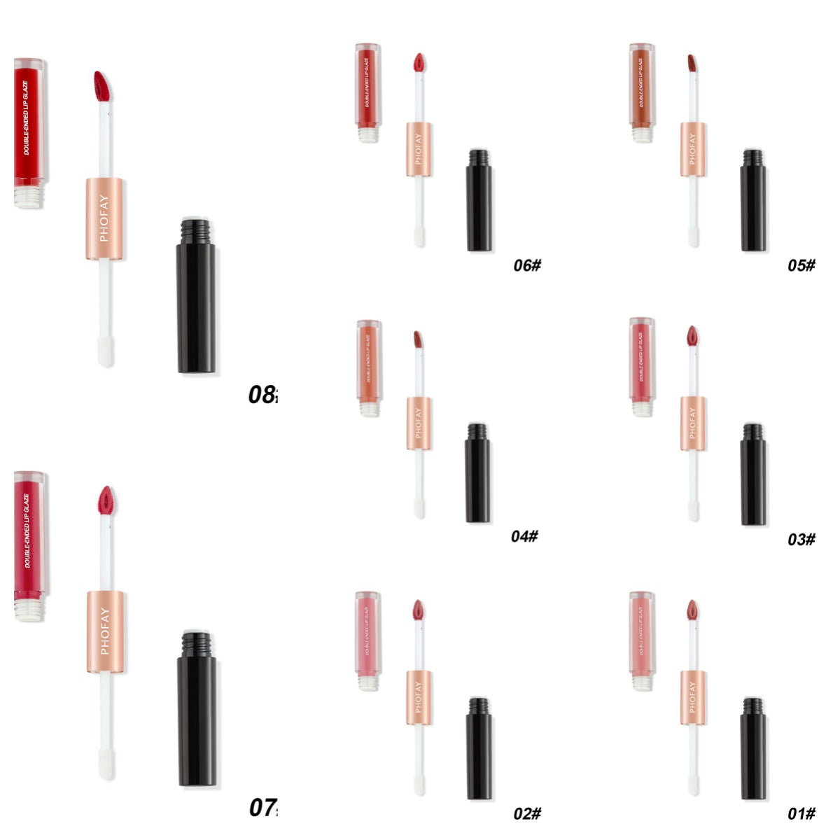 Double-Ended Non-Stick Lip Gloss | 8 Shades
