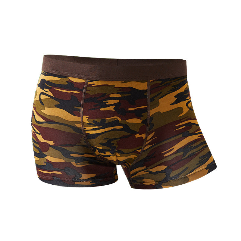Men's Camouflage Bamboo Fibre Boxer Shorts | Breathable Mid-Rise Underwear