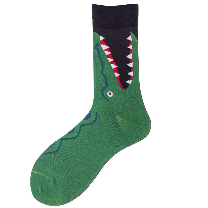 Men's Novelty Fruit Print Crew Socks | Soft Cotton