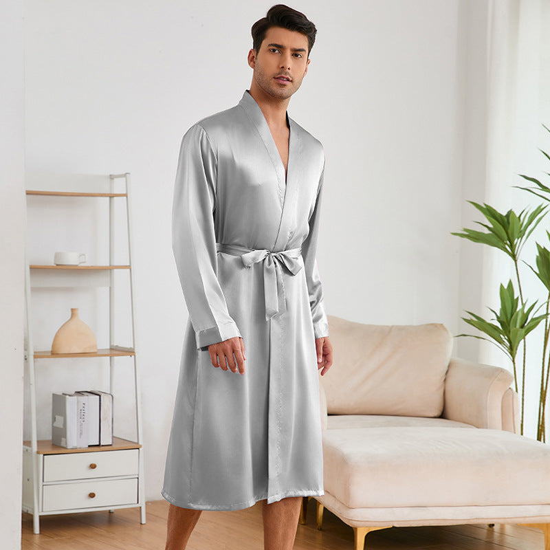 Men's Robe & Shorts Set | Solid Colour Homewear