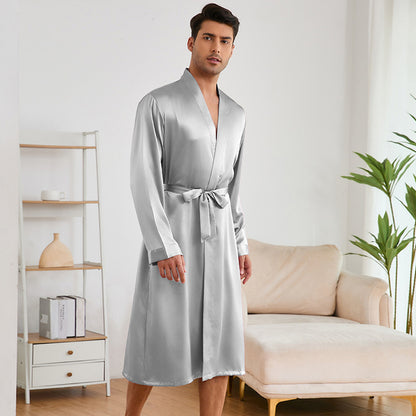 Men's Robe & Shorts Set | Solid Colour Homewear