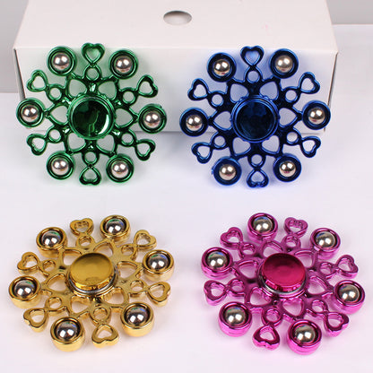 Electroplated Steel Ball Fingertip Gyro | 10 Designs | ABS Fidget Spinner