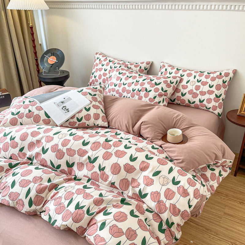 Jacquard Cotton Linen Bedding Set | 12+ Designs